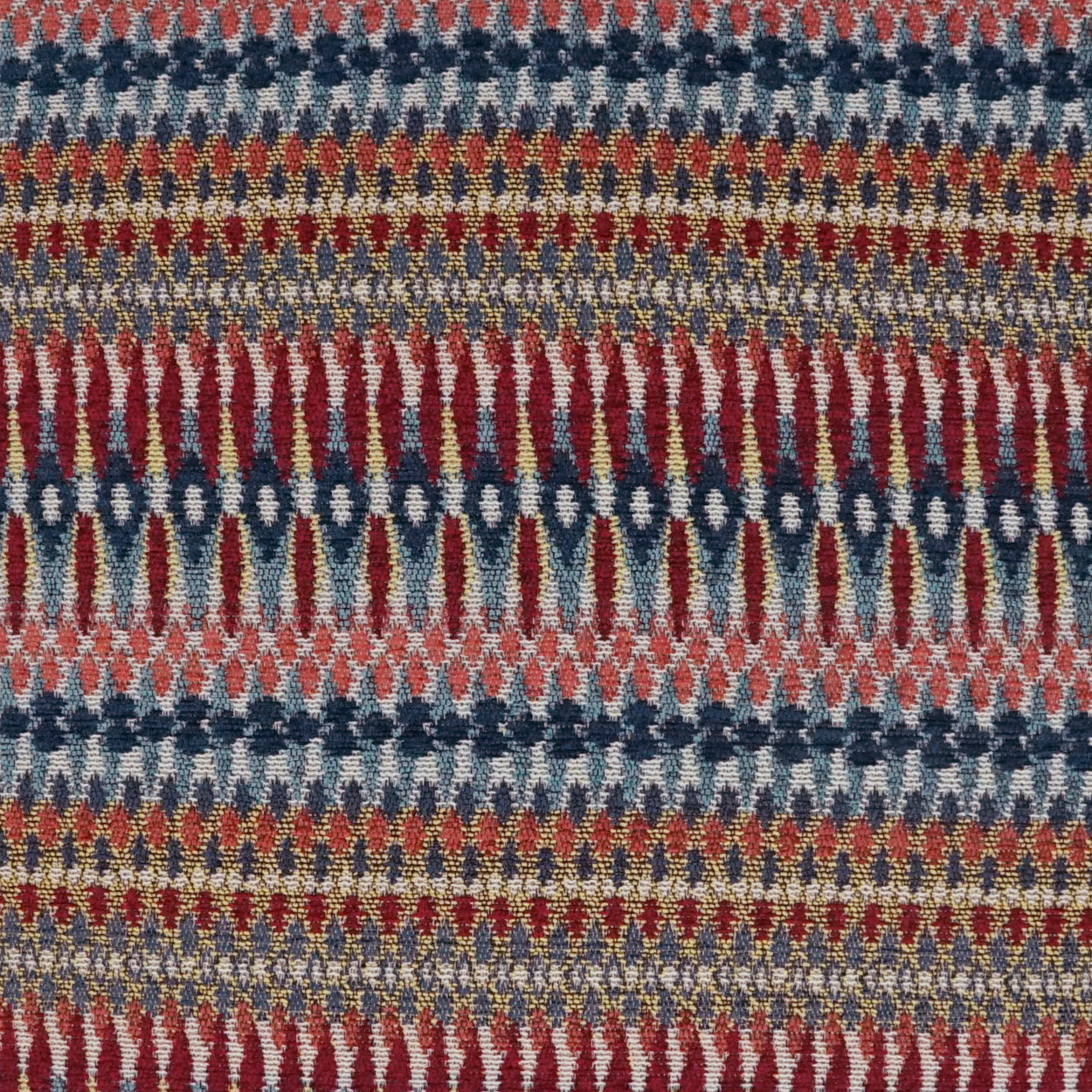 D.V. KAP HOME 3504-M-YARD Flexion Fabric - Multi Global  Multi, Red   - Flexion