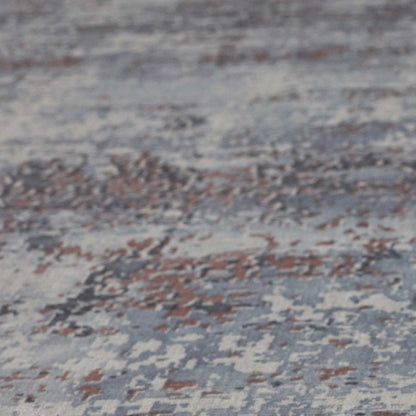 5' X 7' Slate Gray And Dark Gray Abstract Hand Loomed Area Rug