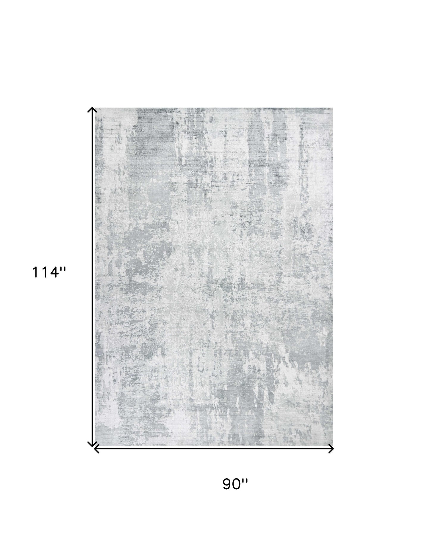 9' x 12' Gray Abstract Hand Loomed Area Rug