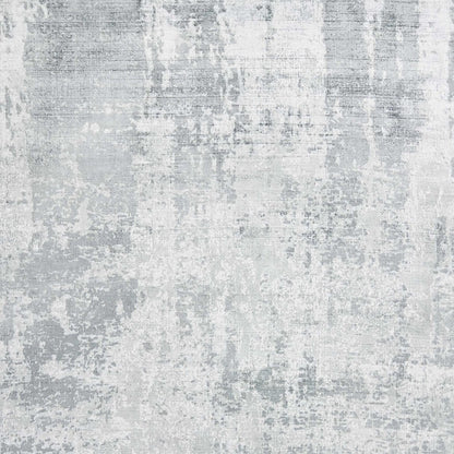8' X 10' Dark Gray And Light Gray Abstract Hand Loomed Area Rug