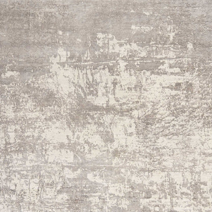 8' X 11' Beige And Ivory Abstract Hand Loomed Area Rug