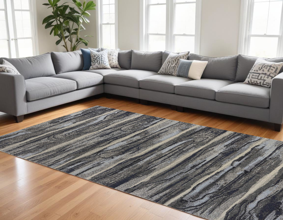 6' X 9' Gray Area Rug