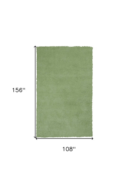 5' X 7' Spearmint Green Indoor Shag Rug