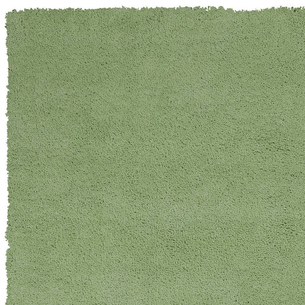 5' X 7' Spearmint Green Indoor Shag Rug