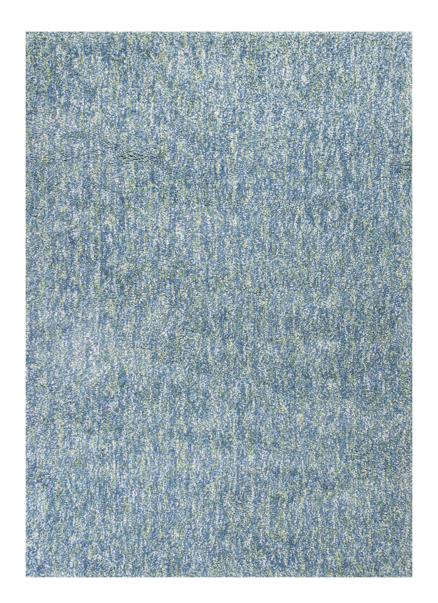 9' X 13' Blue and Beige Hand Woven Area Rug