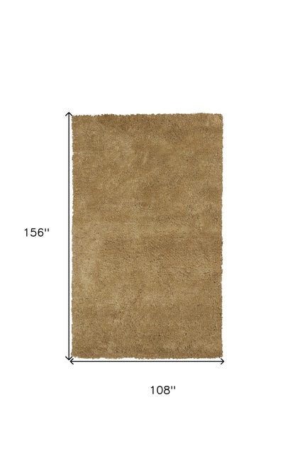 2' X 4' Polyester Gold Area Rug
