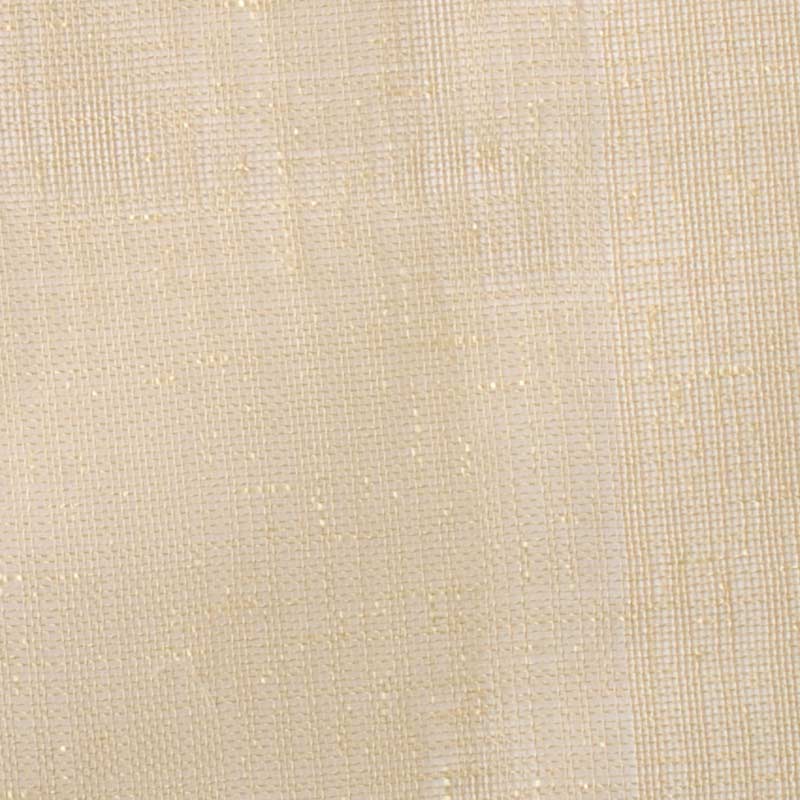Beige linen-like fabric texture with a fine weave and subtle metallic specks.