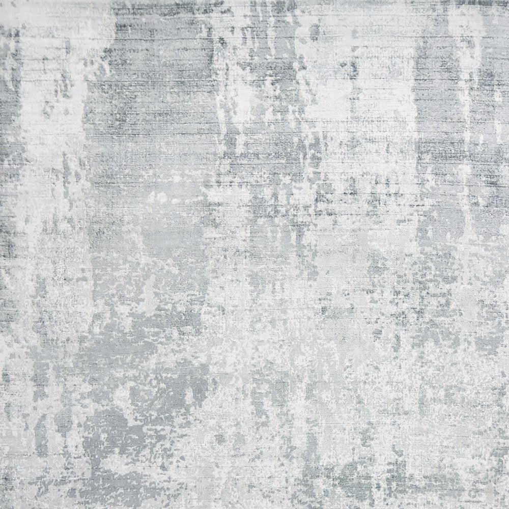 8' X 10' Dark Gray And Light Gray Abstract Hand Loomed Area Rug