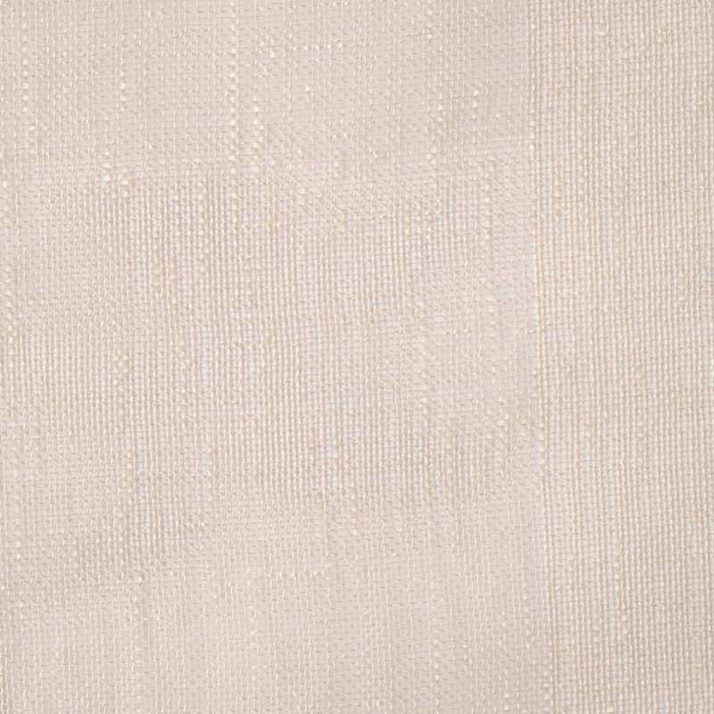 Beige oyster drapery fabric with a fine weave.
