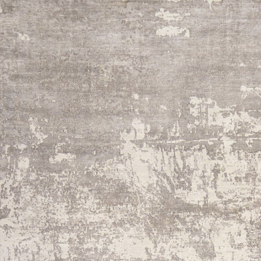 8' X 11' Beige And Ivory Abstract Hand Loomed Area Rug