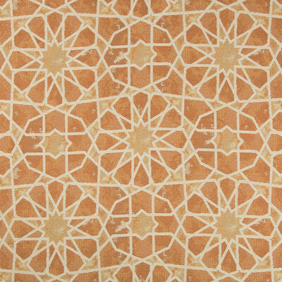 KRAVET DESIGN  GEOMETRIC ORANGE,YELLOW,IVORY   - 35100.12.0