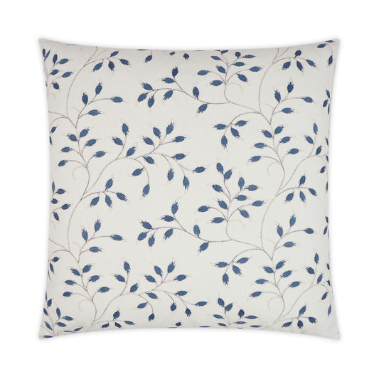 D.V. KAP HOME   24" x 24" Turner Pillow Embroidery, Floral    - 3516-2424