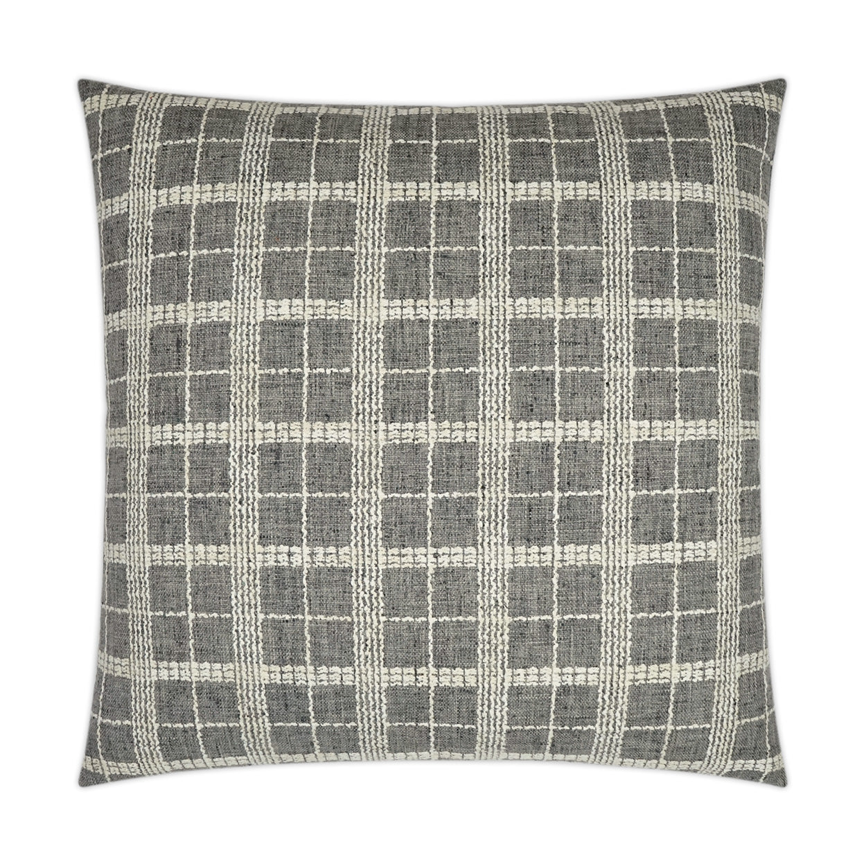 D.V. KAP HOME   24" x 24" Bond Pillow - Meteorite Plaid - Check, Traditional    - 3518-M-2424