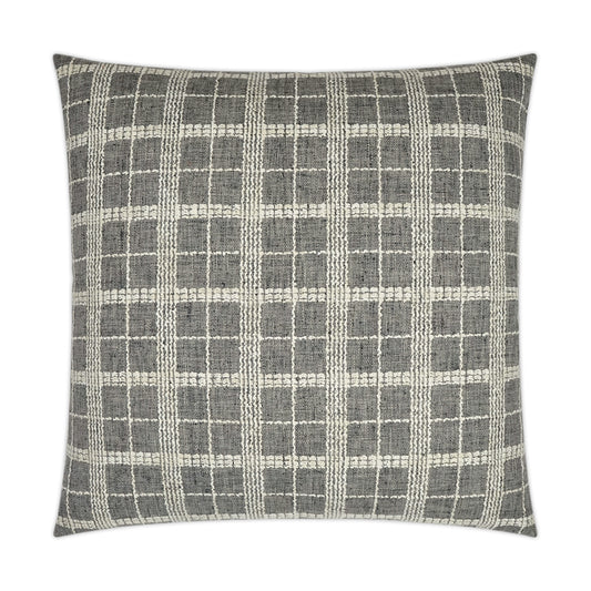 D.V. KAP HOME   24" x 24" Bond Pillow - Meteorite Plaid - Check, Traditional    - 3518-M-2424