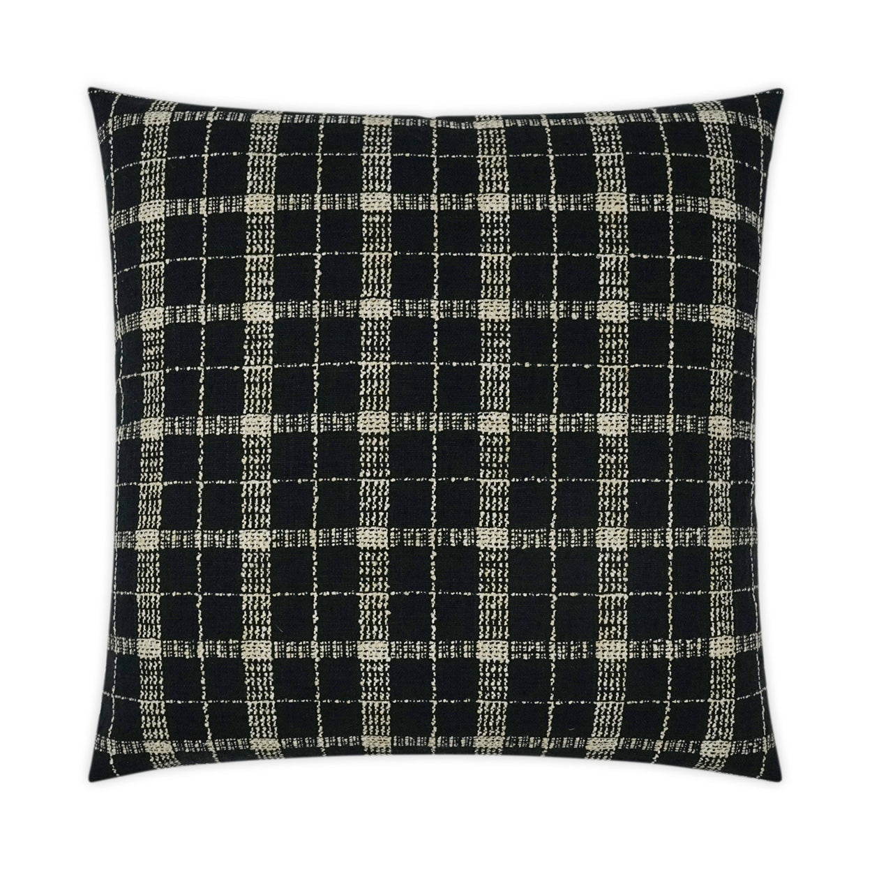 D.V. KAP HOME   24" x 24" Bond Pillow - Onyx Plaid - Check, Traditional    - 3518-O-2424