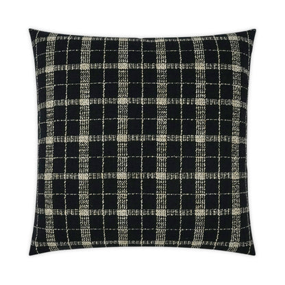 D.V. KAP HOME   24" x 24" Bond Pillow - Onyx Plaid - Check, Traditional    - 3518-O-2424