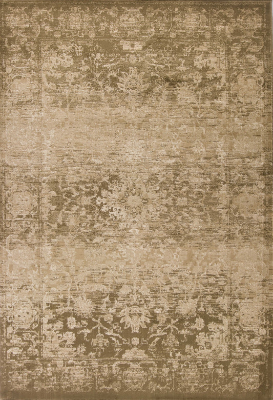 2' X 8' Beige Polypropylene Runner Rug