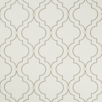 KRAVET BASICS EMBROIDERY METALLIC WHITE,GREY,METALLIC   - 35238.11.0