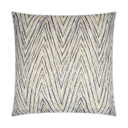 D.V. KAP HOME   24" x 24" Nanga Pillow - Ivory Glam, Transitional, Chevron    - 3524-I-2424