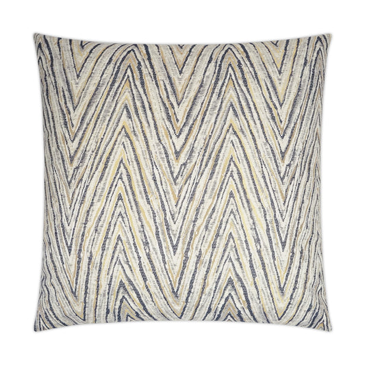 D.V. KAP HOME   24" x 24" Nanga Pillow - Ivory Glam, Transitional, Chevron    - 3524-I-2424