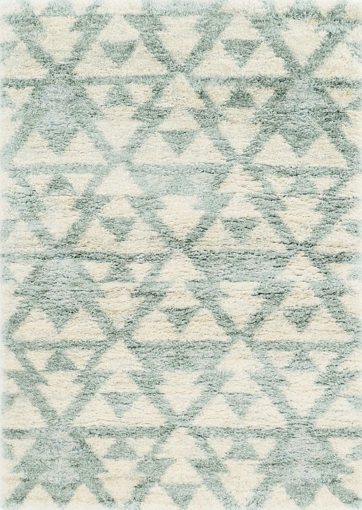 8' X 10' Ivory And Gray Geometric Area Rug