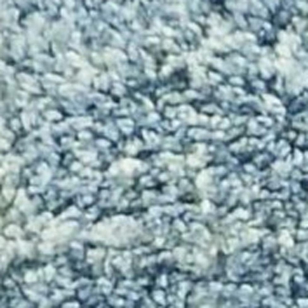 7' X 9' Ivory and Blue Area Rug