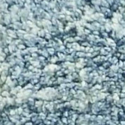 7' X 9' Ivory and Blue Area Rug