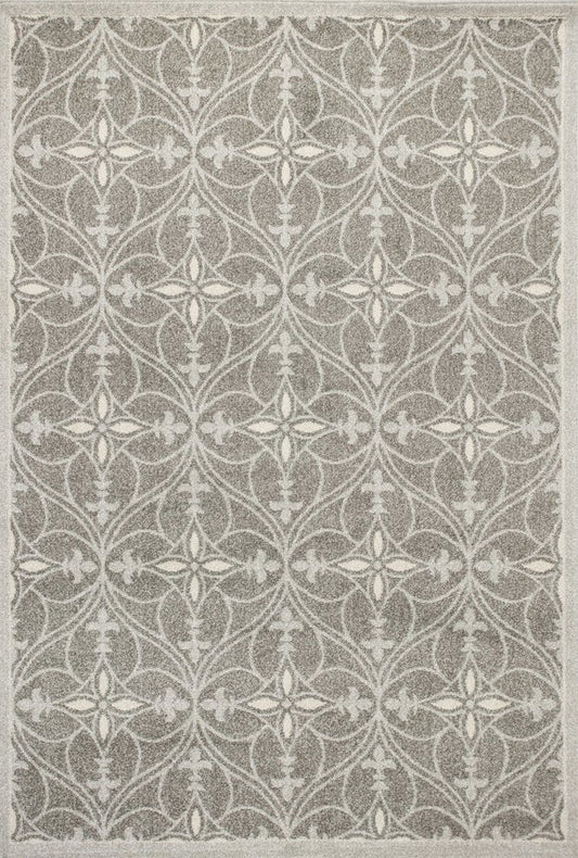 3' X 5' Gray Moroccan Indoor Outdoor Area Rug