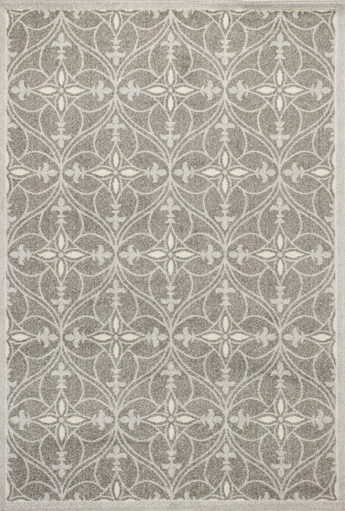 7' X 10' Gray Moroccan Indoor Outdoor Area Rug