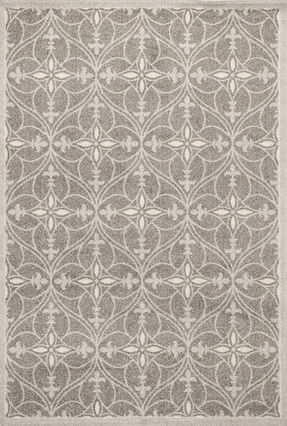 7' X 10' Gray Moroccan Indoor Outdoor Area Rug