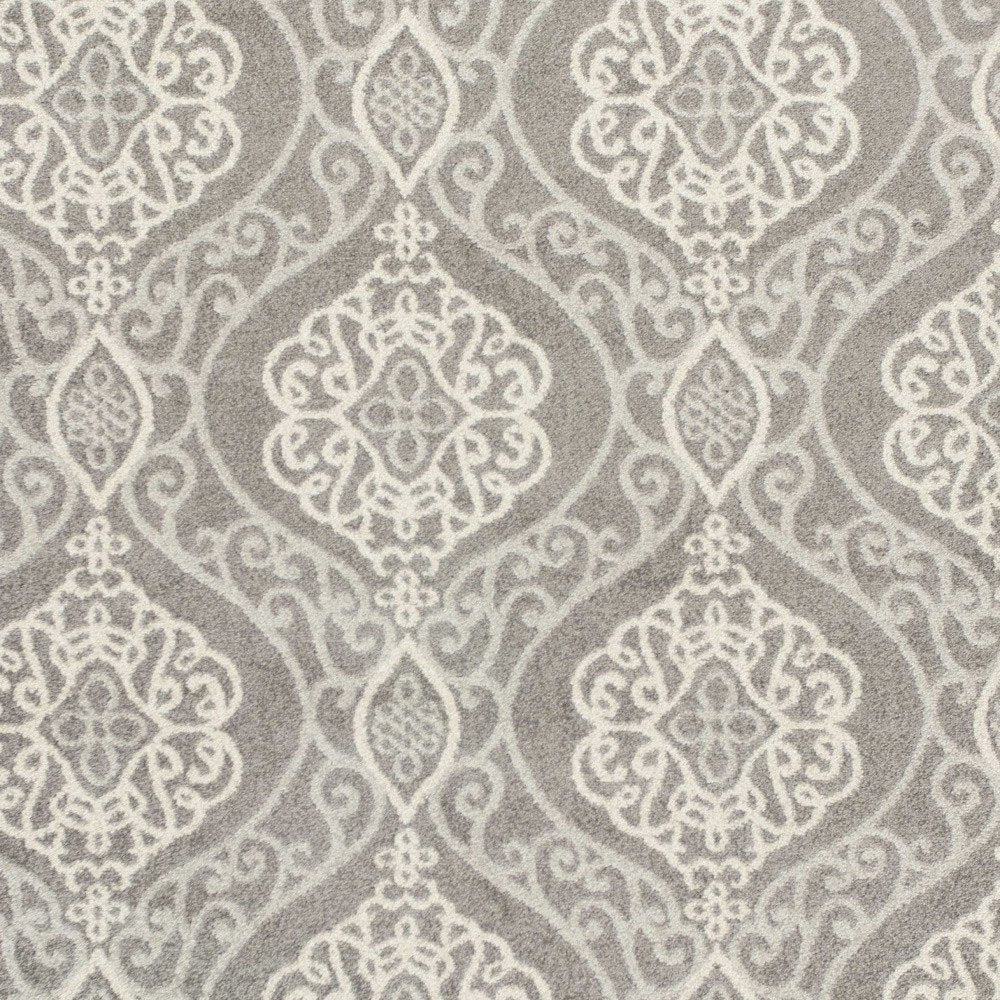 2' X 4' Silver Moroccan Indoor Outdoor Area Rug
