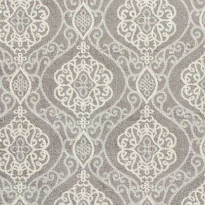 2' X 4' Silver Moroccan Indoor Outdoor Area Rug