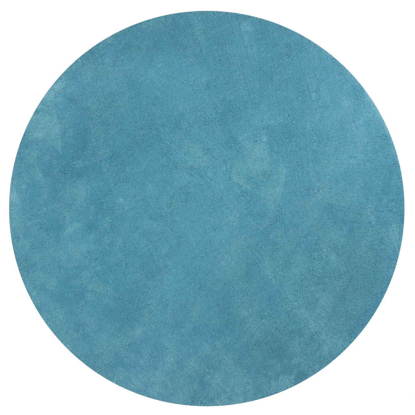 8' Highlighter Blue Indoor Shag Runner Rug