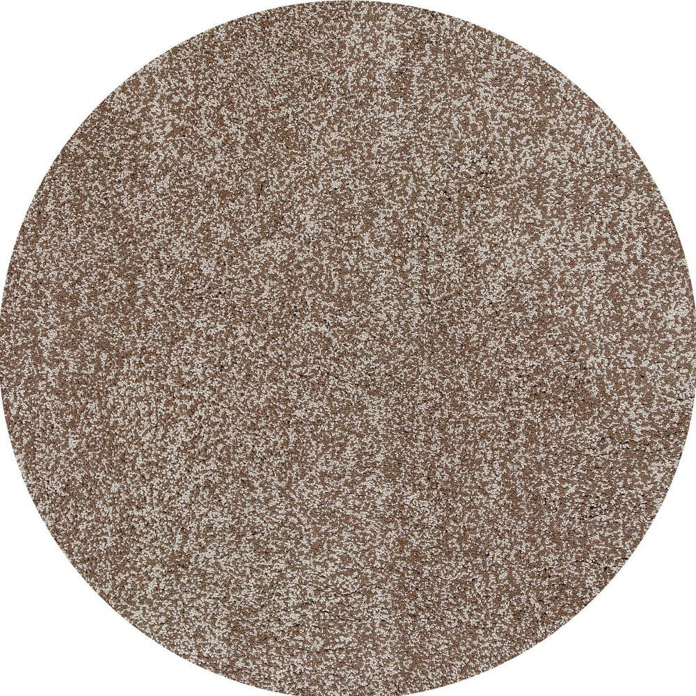 8' Beige Heather Plain Runner Rug