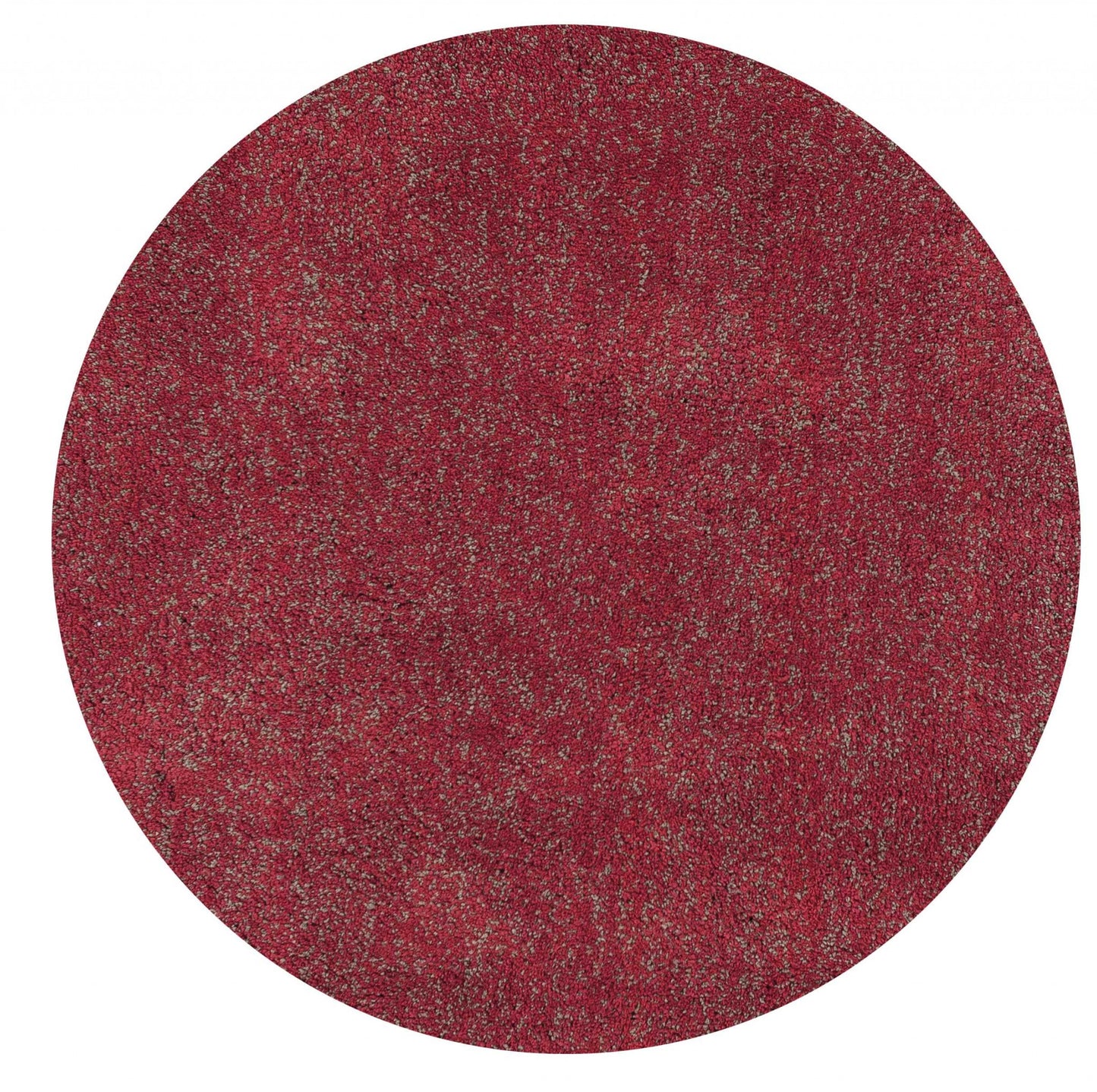 3' X 5' Red Heather Plain Area Rug