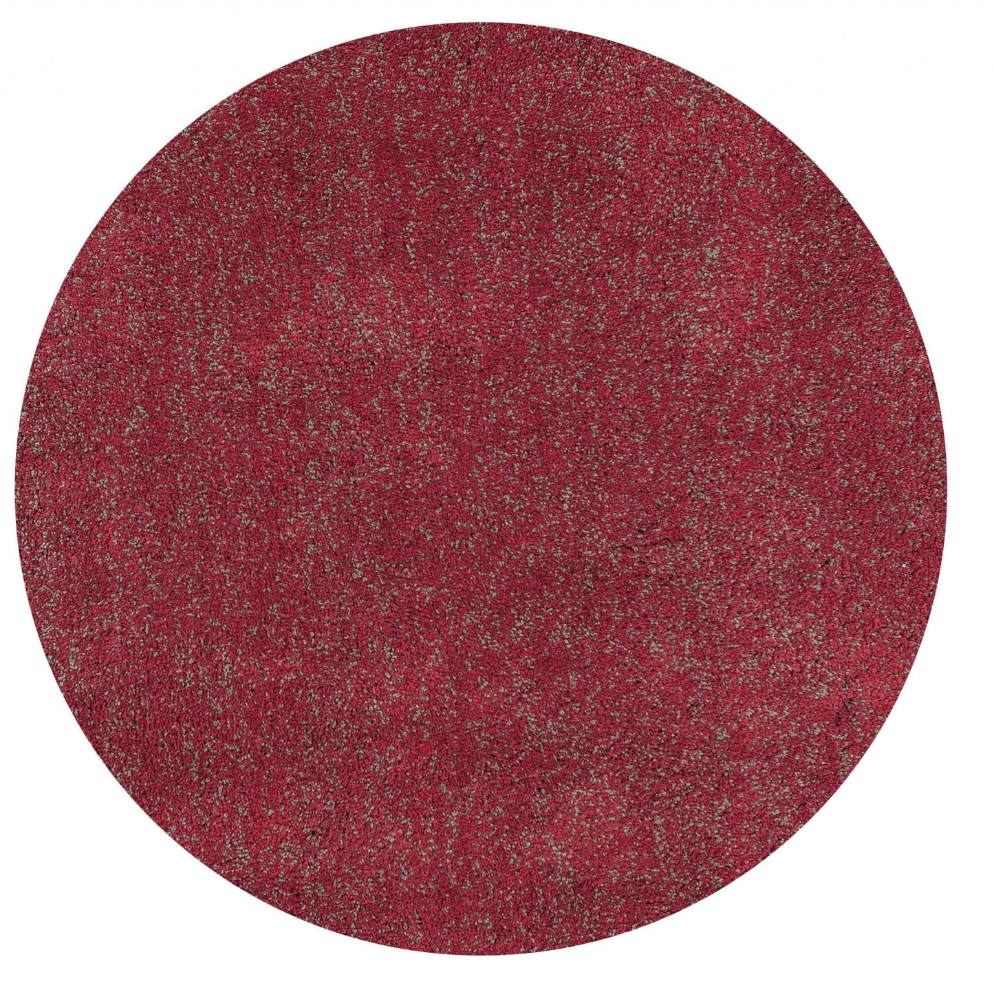 3' X 5' Red Heather Plain Area Rug