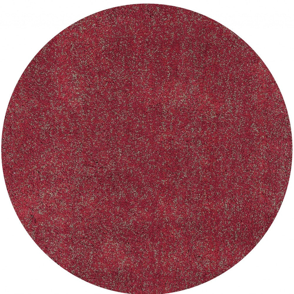 3' X 5' Red Heather Plain Area Rug