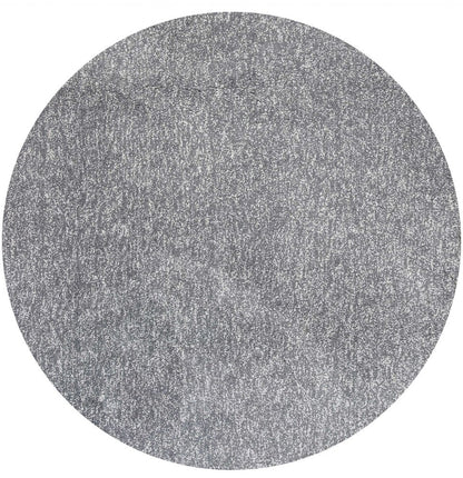 8' X 11' Gray Shag Hand Woven Area Rug