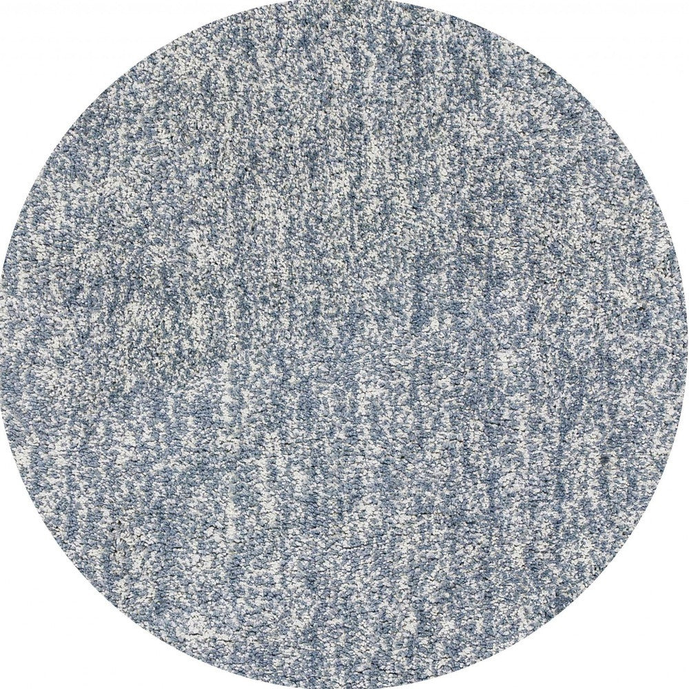 6' Round Slate Heather Plain Indoor Area Rug