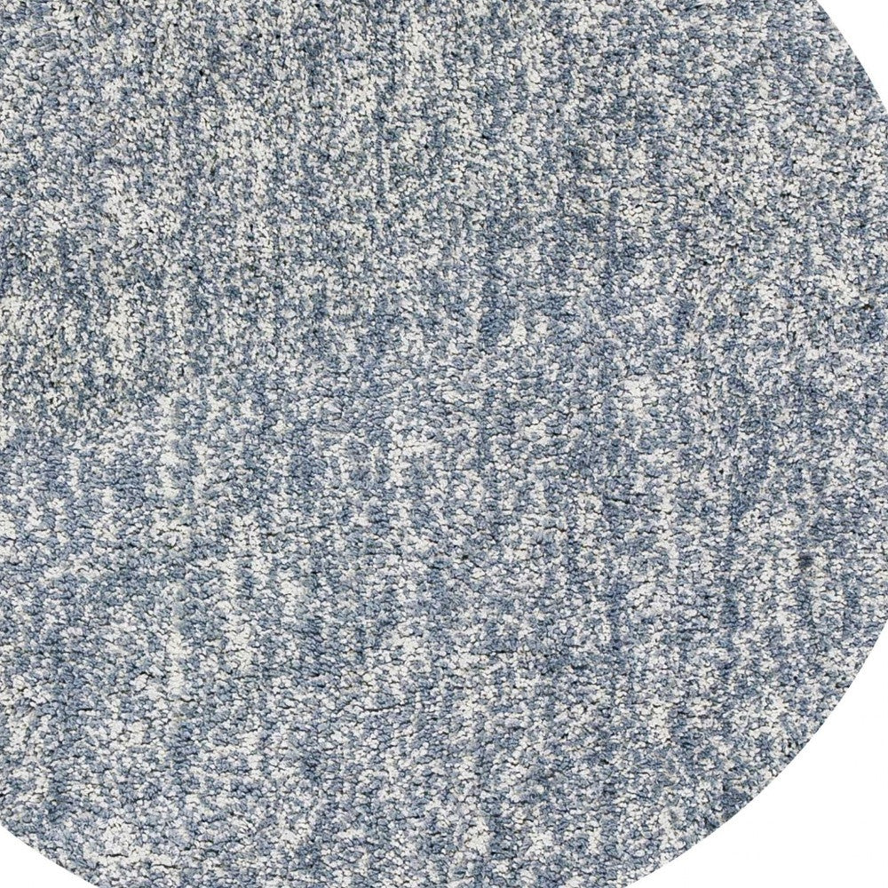 6' Round Slate Heather Plain Indoor Area Rug