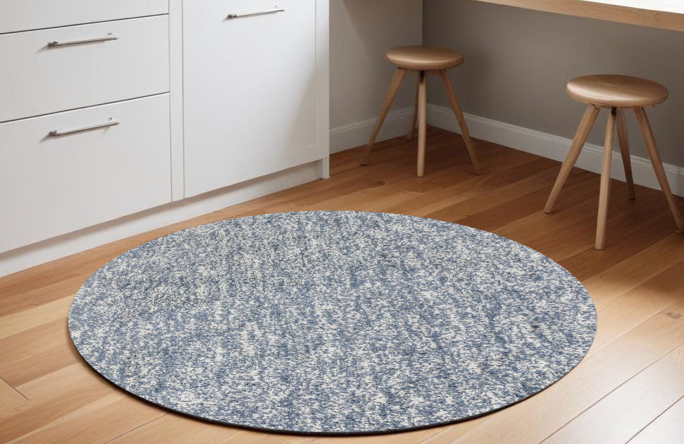 8' X 10' Polyester Slate Heather Area Rug