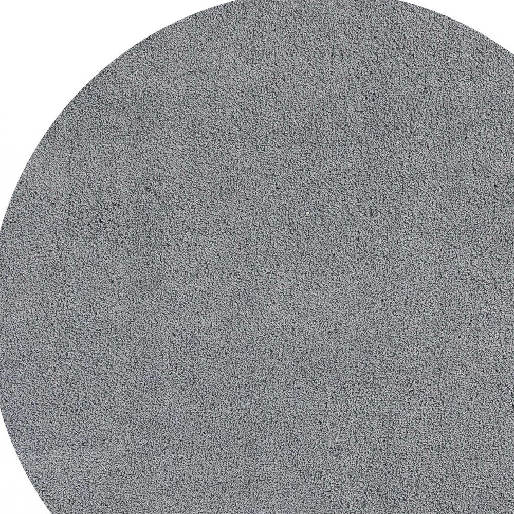 2' X 4' Polyester Grey Area Rug