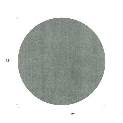 2' X 4' Slate Blue Hand Woven Area Rug