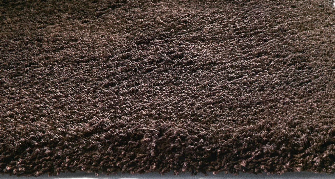 2' X 4' Espresso Brown Indoor Shag Rug