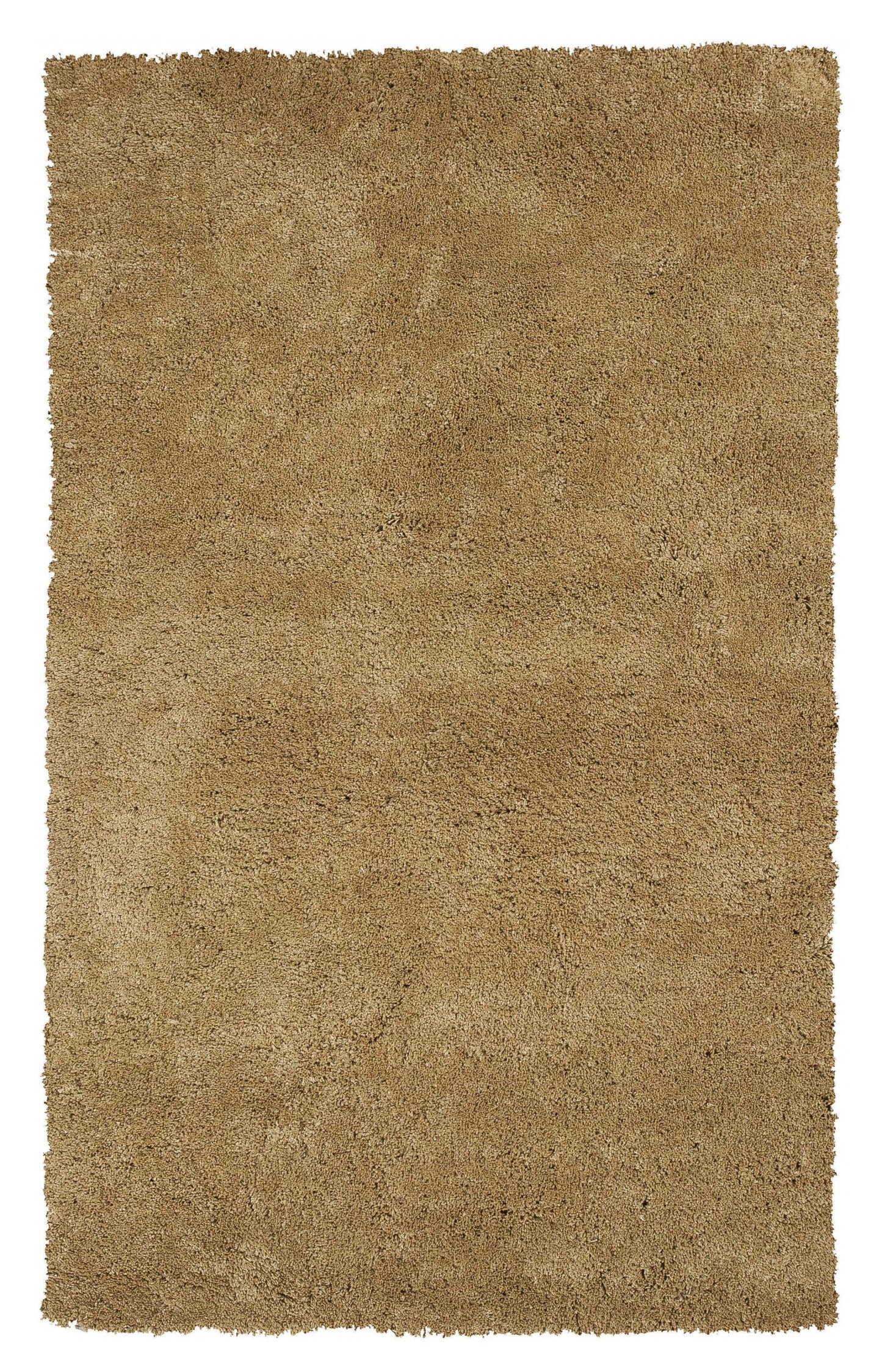 2' X 4' Polyester Gold Area Rug