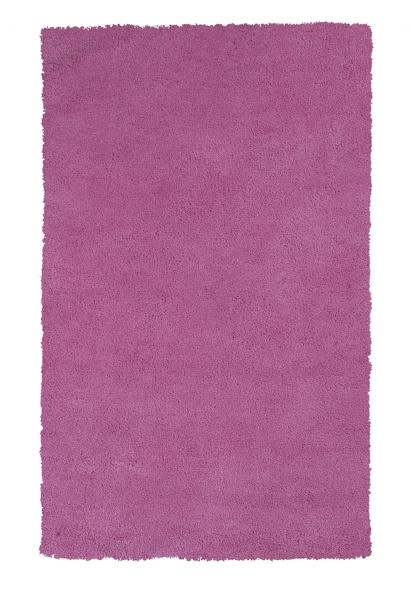 9' X 13' Polyester Hot Pink Area Rug