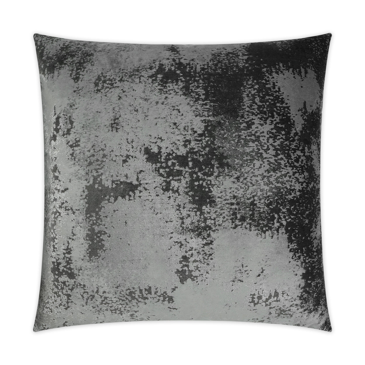 D.V. KAP HOME   24" x 24" Grated Pillow - Gunmetal Solid, Transitional    - 3527-G-2424