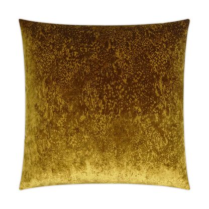 D.V. KAP HOME   24" x 24" Grated Pillow - Ochre Solid, Transitional    - 3527-O-2424