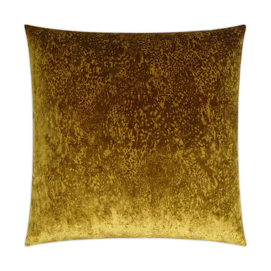 D.V. KAP HOME   24" x 24" Grated Pillow - Ochre Solid, Transitional    - 3527-O-2424