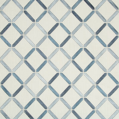 KRAVET BASICS EMBROIDERY DIAMOND WHITE,BLUE,LIGHT BLUE   - 35275.50.0